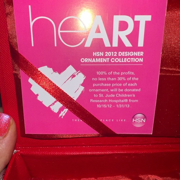 Blown glass ornament from 2012 signed by Carol Brodie #283 of 400 - Picture 3 of 3